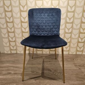 Sedia Calligaris Love blu/oro