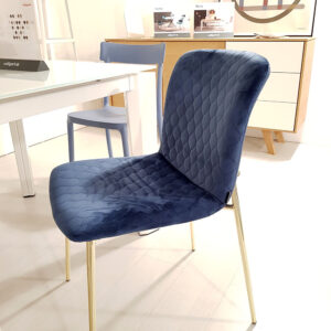 Sedia Calligaris Love blu/oro